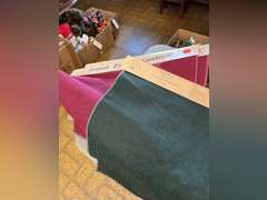 Pattern board, Tapestries and sewing supplies.