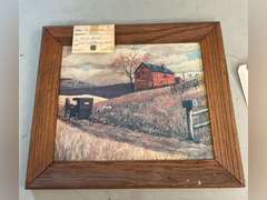 Wall art, 14 1/2 inches tall by 17 1/2 inches wide.