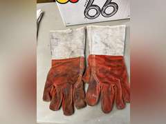 Whisk broom and 2 pair of heavy gloves.