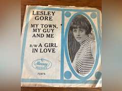 James Brown on King record label and Leslie Gore 45 vinyls