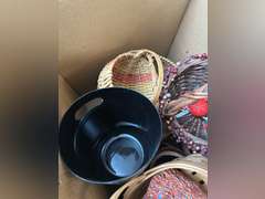 Large box of baskets