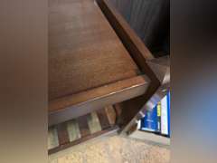 Rolling table, 20 1/2 inches tall by 31 1/2 inches wide by 15 1/4 inches deep