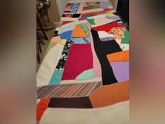 Hand Sewn Quilt, 96" x 78"