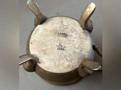 Decorative brass items.