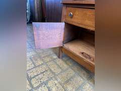 Wash stand. bottom doors need hardware. 51”t x 30” w x 16.5”d.