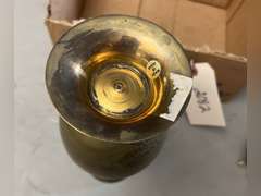 Decorative brass items.