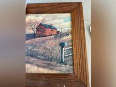 Wall art, 14 1/2 inches tall by 17 1/2 inches wide.