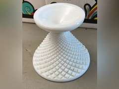 Napco pedestal milk glass dish, footed milk glass and other pieces. See photos.