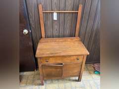 Wash stand. bottom doors need hardware. 51”t x 30” w x 16.5”d.