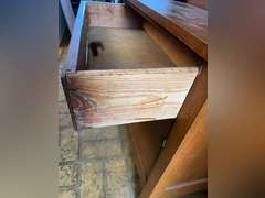 Wash stand. bottom doors need hardware. 51”t x 30” w x 16.5”d.