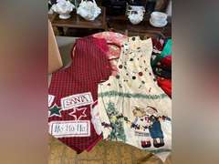 Fabric bags, plate storage covers and holiday vests.