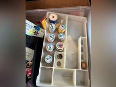 Large lot of sewing supplies.