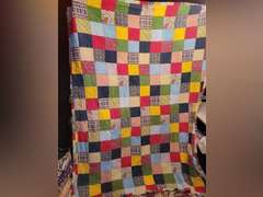 Quilted Throw - Store Made and Quilted Pillow