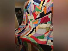 Hand Sewn Quilt, 96" x 78"