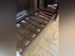 Rolling table, 20 1/2 inches tall by 31 1/2 inches wide by 15 1/4 inches deep