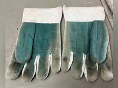 Whisk broom and 2 pair of heavy gloves.