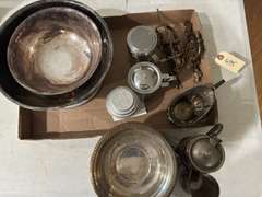 Silverplate Pieces with Misc Other Pieces