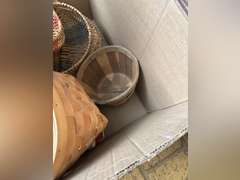 Large box of baskets