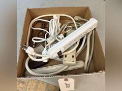 Ext. cords, surge protectors and adapters.