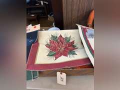 Pattern board, Tapestries and sewing supplies.