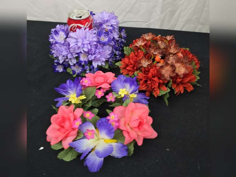 10 Vitage Floral Candle Rings various