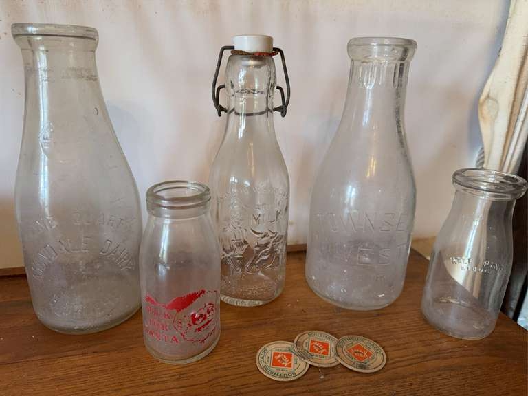 Milk bottles