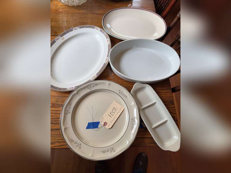 Some Pfaltzgraff and some vintage platters