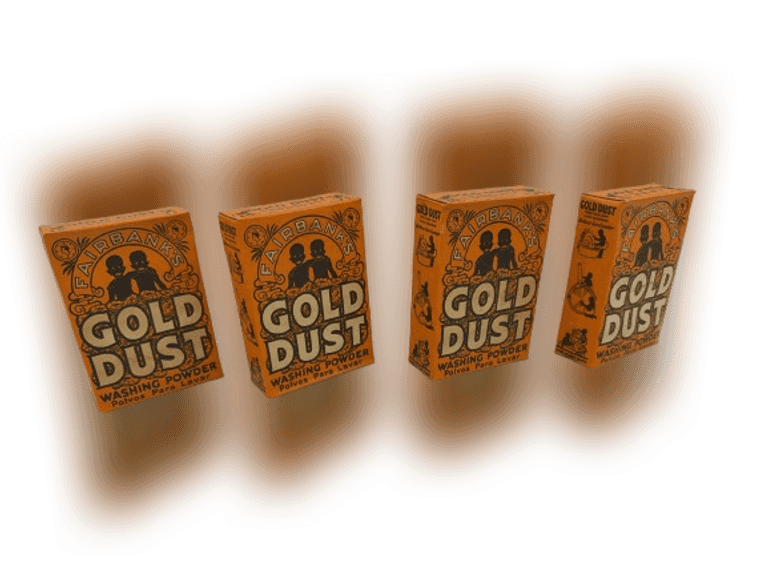 Gold Dust washing powder - full- set of 4- cardboard box