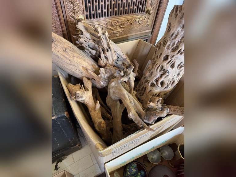 Box of driftwood