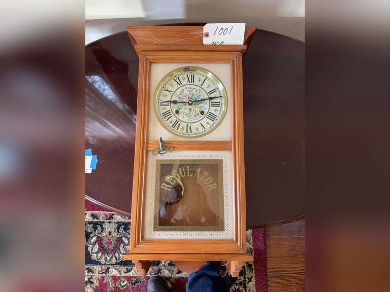 Waltham wall clock, not tested