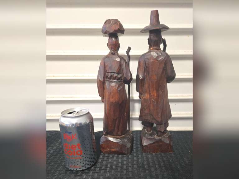 Hand Carved Asian Men