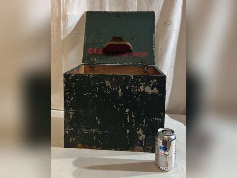 Handmade repairman wooden box, approximately  12x25x12