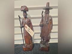 Hand Carved Asian Men