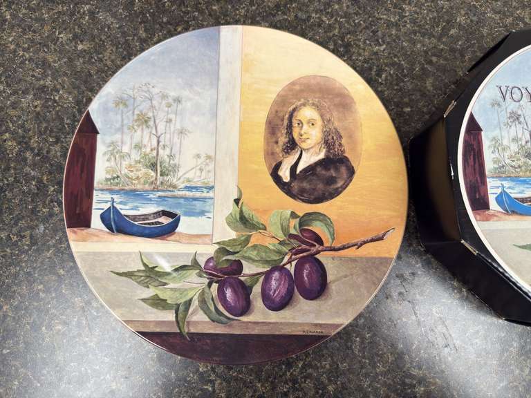 Dinner plates and platter - donated by Staffordsburg United Methodist