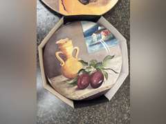Dinner plates and platter - donated by Staffordsburg United Methodist