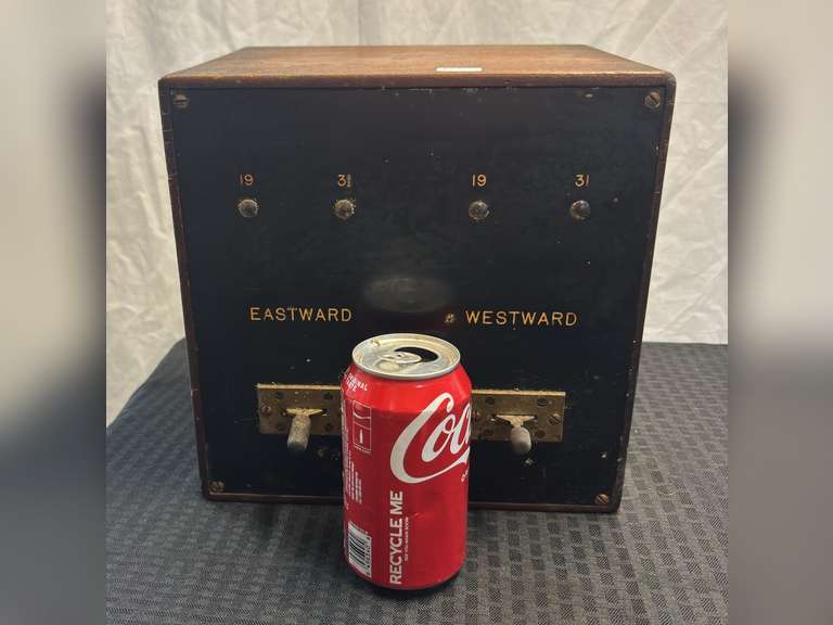 Wooden Railroad Control Box - Northern Kentucky Auction, LLC