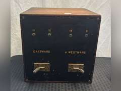 Wooden Railroad Control Box - Northern Kentucky Auction, LLC