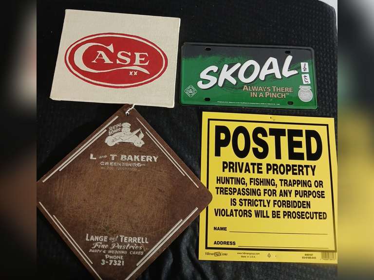 Signs - L & T Bakery, Skoal, Case and More