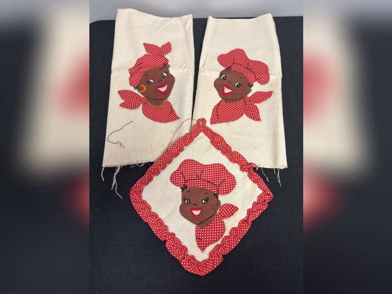 Black Americana Dish Towels