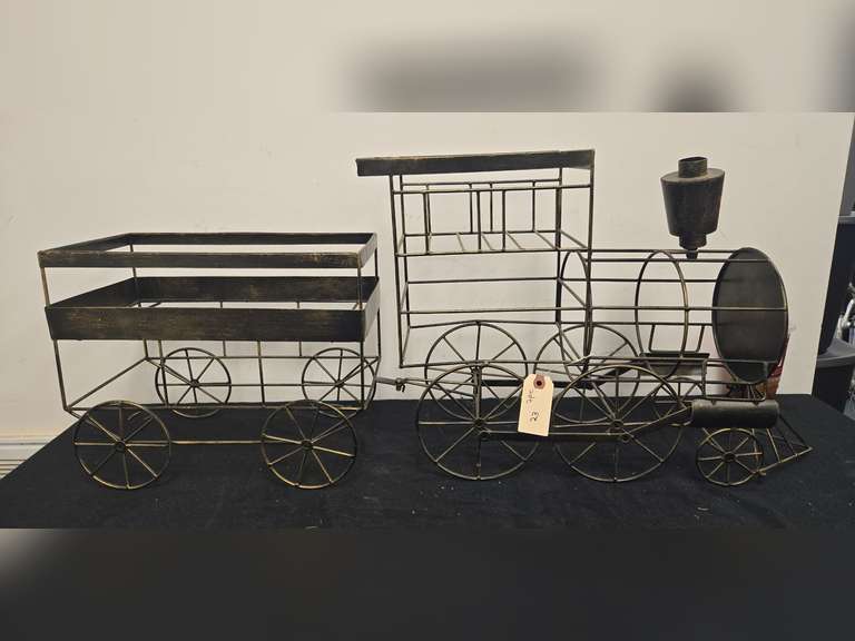 Train Letter Rack Metal Train Storage Rack - Northern Kentucky Auction, LLC
