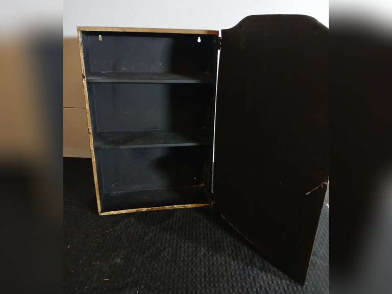 Pompeian Hair Massage & Dandruff Remover Metal Display Cabinet