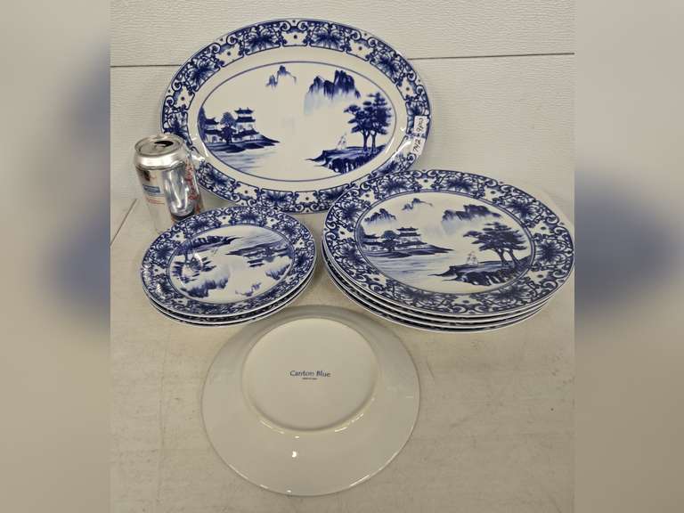 9 Pieces Canton Blue dishes