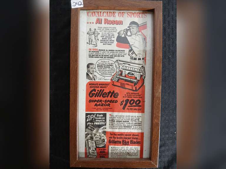 Cavalcade of Sports Framed Advertisement Page
