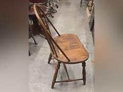 Antique spindle back dining chair