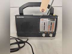 Emerson Weatherband Radio, powered on