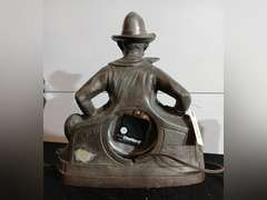 Will Rogers Figural Clock by United Clock Co