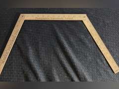 Vintage Tri-fold Advertising Wooden Ruler - Graham School Pictures Bowling Green Ky