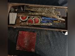 Gilbert Toys Erector Set in Wooden Box