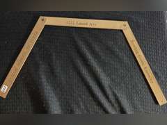 Vintage Tri-fold Advertising Wooden Ruler - Graham School Pictures Bowling Green Ky