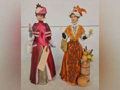 2 Victorian Lady Figurines